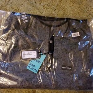 Gray pull over jacket